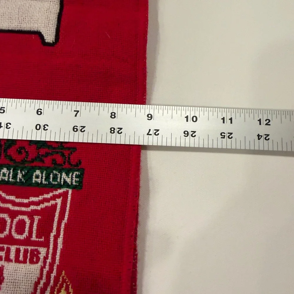 Liverpool FC You'll Never Walk Alone Supporter Scarf Red White Knit Soccer Fan